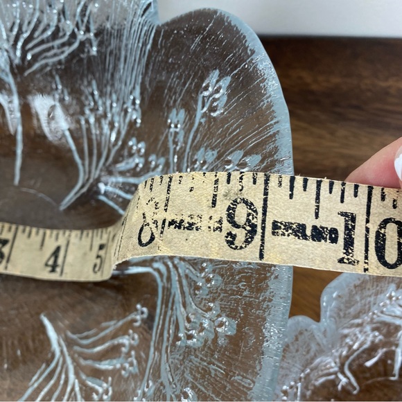 Dansk Floriform Glass Cow Parsley Salad Bowl Set, Mantasala Finland - Picture 5 of 12